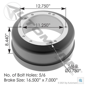 compare product Brake Drum