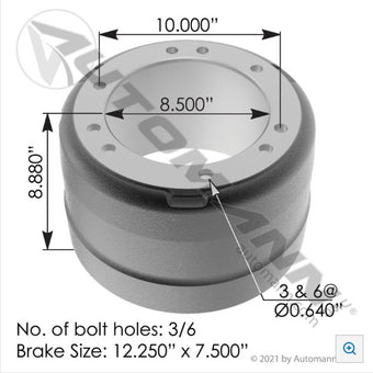 compare product Brake Drum